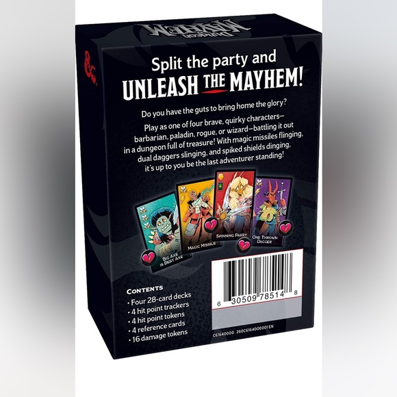 Dungeon Mayhem | Dungeons & Dragons Card Game| 2–4 Players, 120 Cards new sealed - Picture 2 of 6